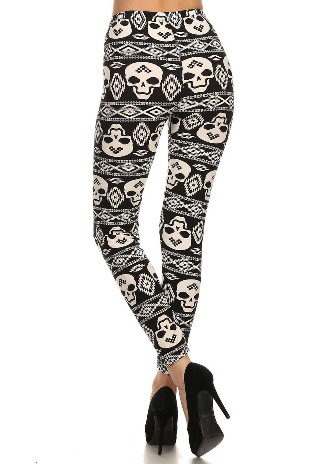 Buttery Smooth Skull Tribe Leggings