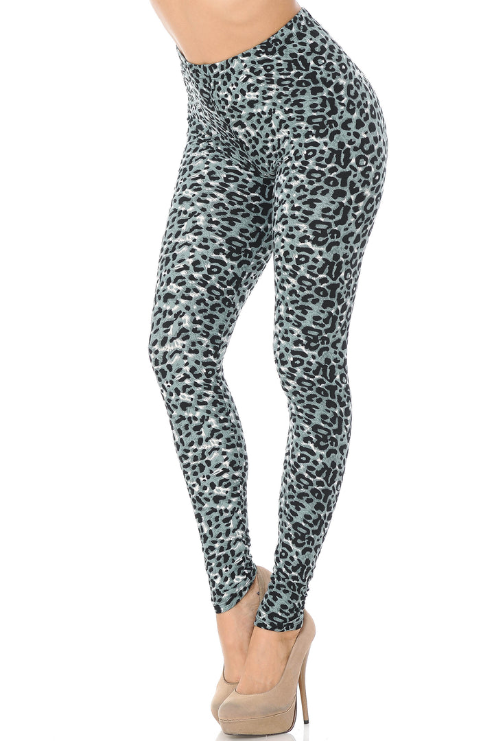 Buttery Smooth Snow Leopard Leggings