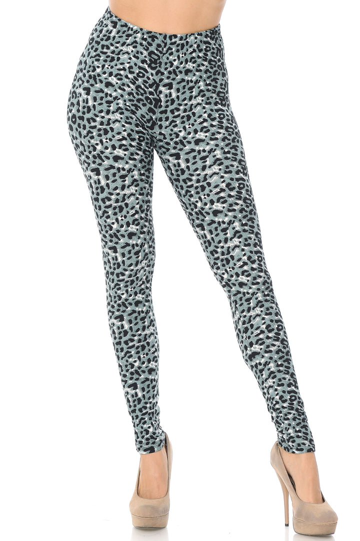 Buttery Smooth Snow Leopard Leggings