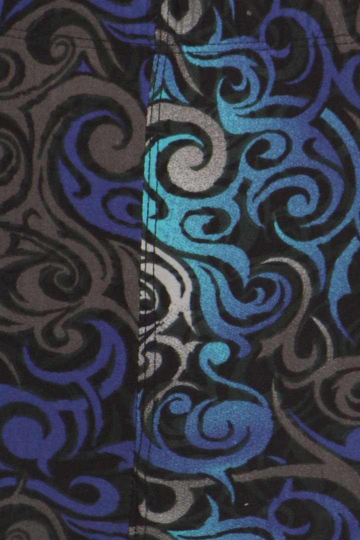 Buttery Smooth Blue Twisted Swirl Leggings