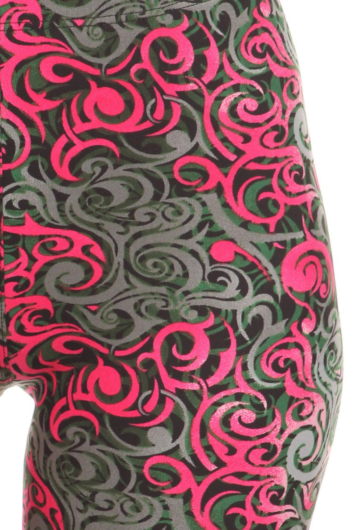 Buttery Smooth Fuchsia Twisted Swirl Leggings