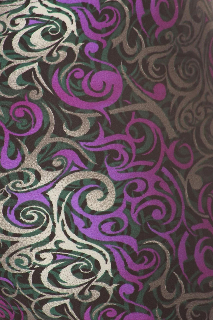 Buttery Smooth Purple Twisted Swirl Leggings
