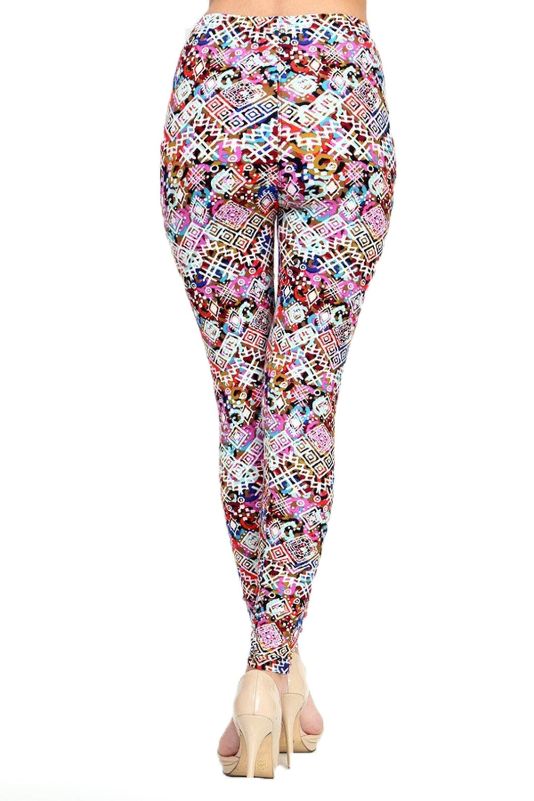 Buttery Smooth Colorful Tribal Madness Leggings
