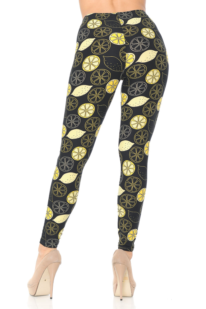 Buttery Smooth Juicy Summer Lemons  Leggings