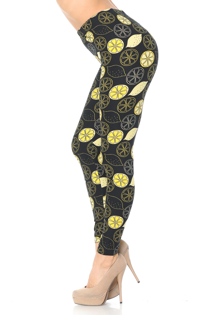 Buttery Smooth Juicy Summer Lemons  Leggings