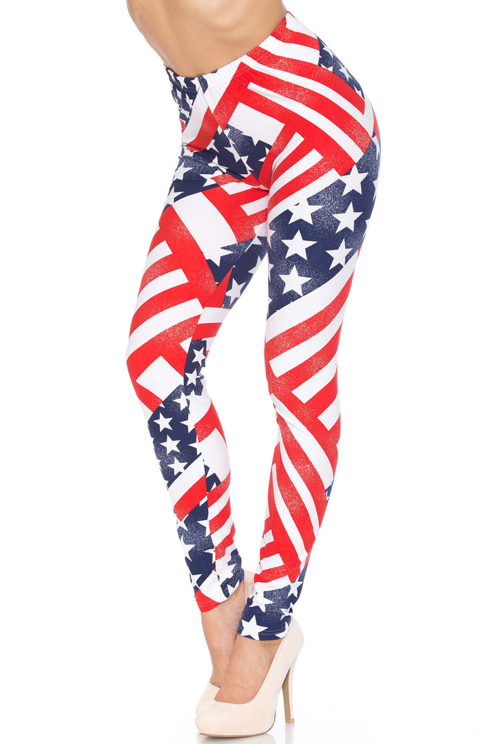 Patriot USA Flag Leggings