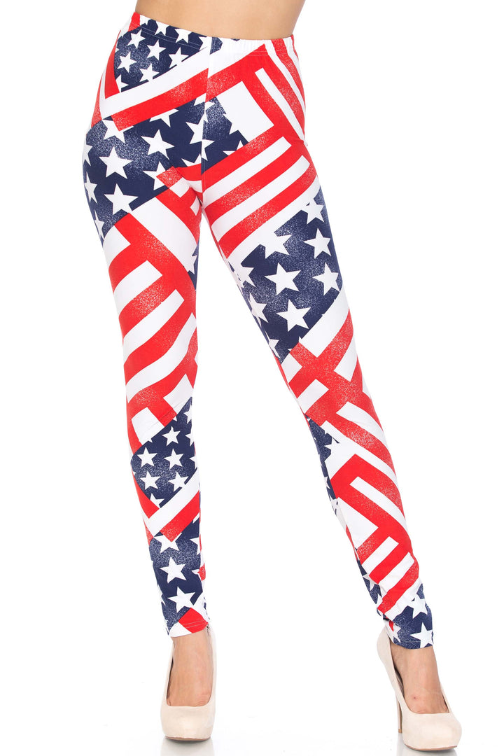 Patriot USA Flag Leggings