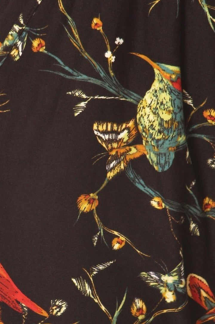 Buttery Soft Bird and Butterfly Floral Joggers