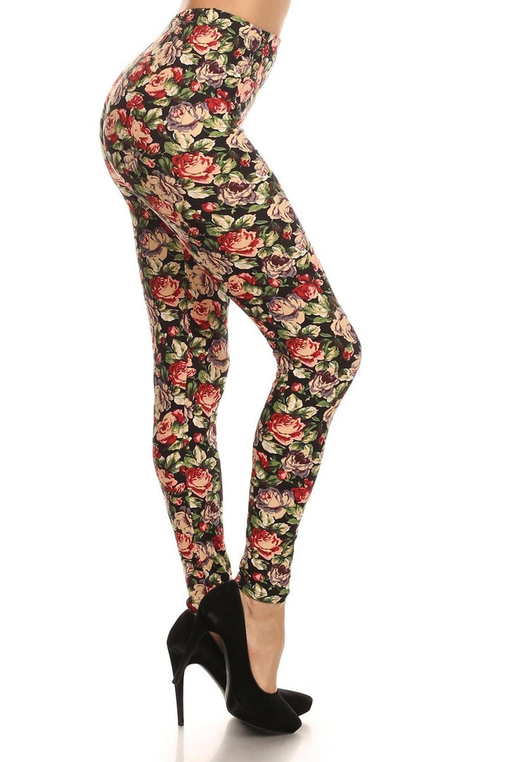Buttery Smooth Vintage Floral Leggings