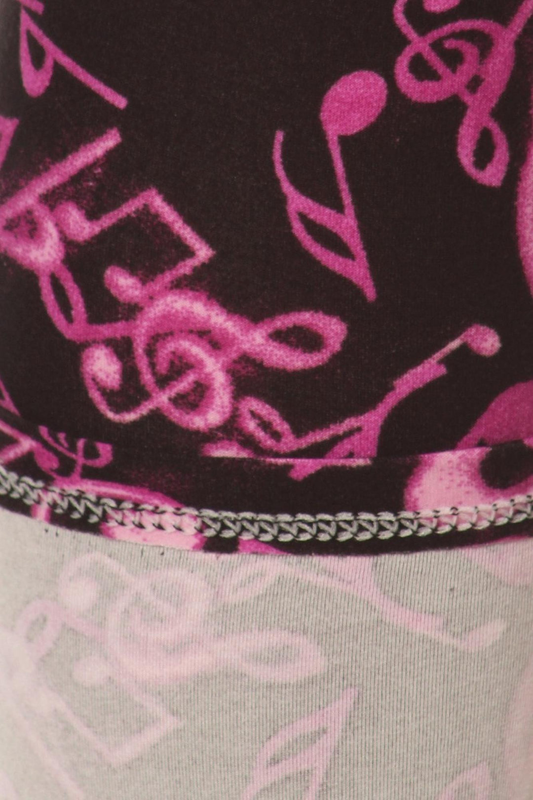 Buttery Smooth Electric Fuchsia Music Note Leggings