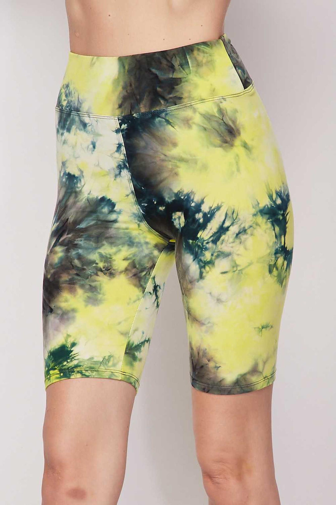 Buttery Soft Tie Dye High Waisted Biker Shorts - 3 Inch Waist