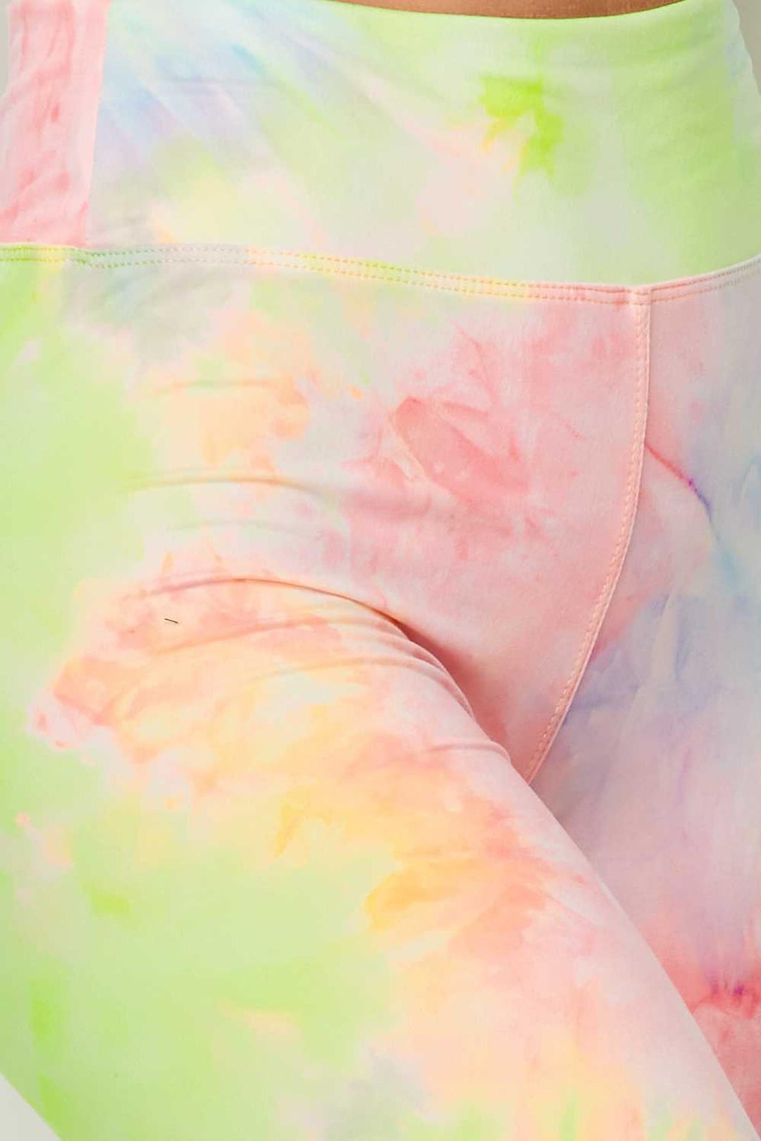 Buttery Soft Pastel Tie Dye High Waisted Biker Shorts - 3 Inch Waist