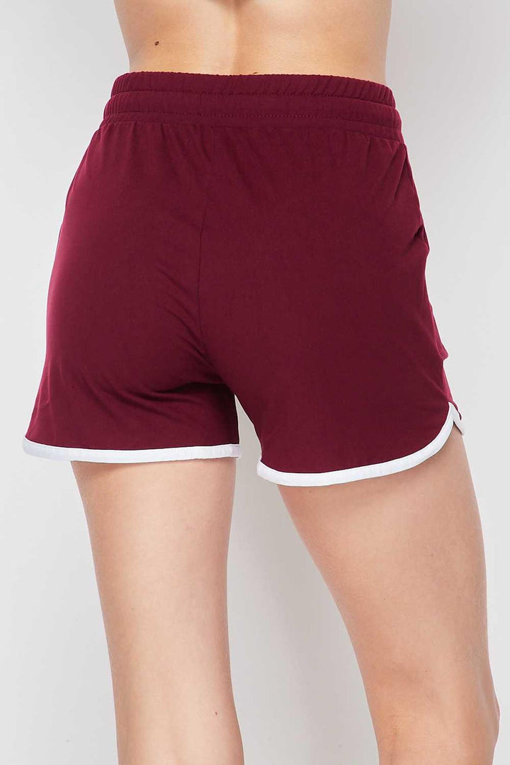 Buttery Soft Drawstring Waist Dolphin Shorts with Pockets