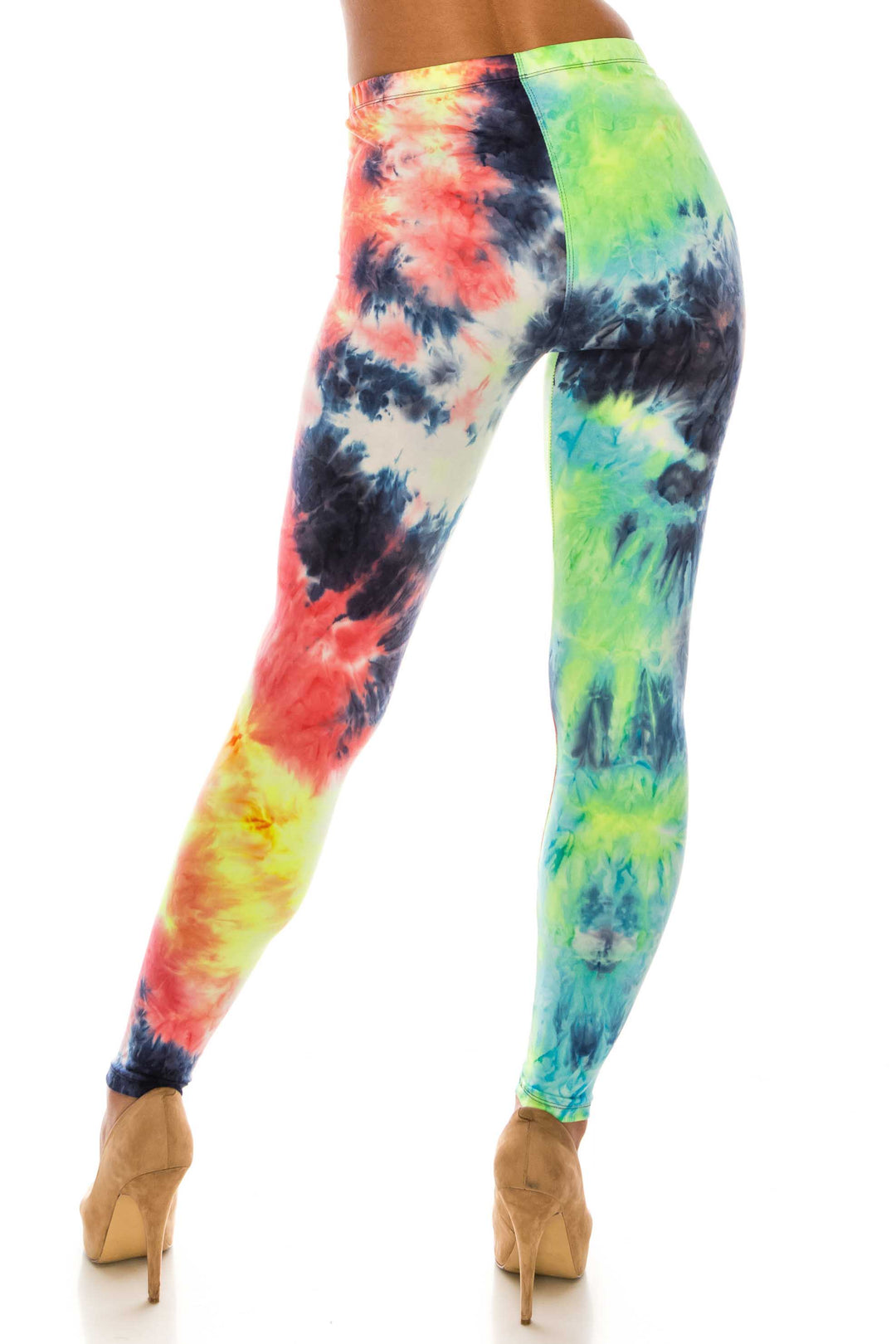 Buttery Smooth Summer Yellow Tie Dye Leggings