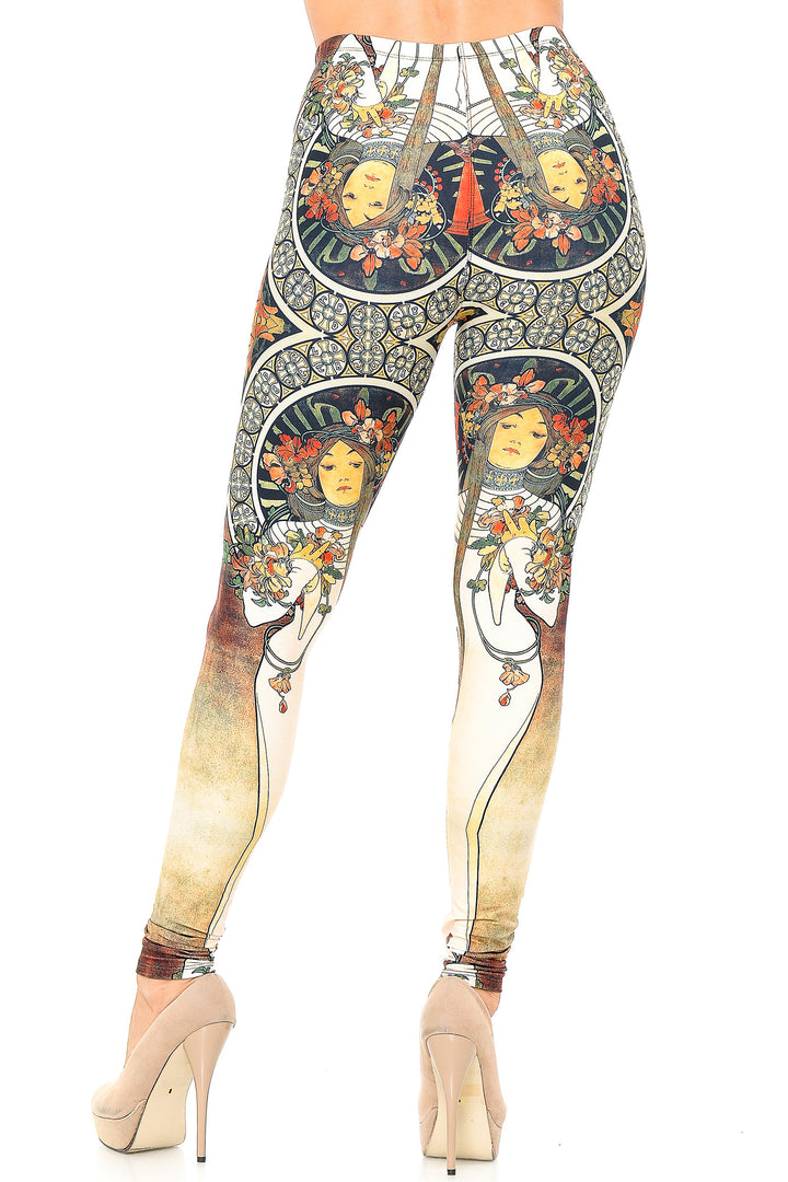 Creamy Soft Gaia Mucha Leggings - USA Fashion