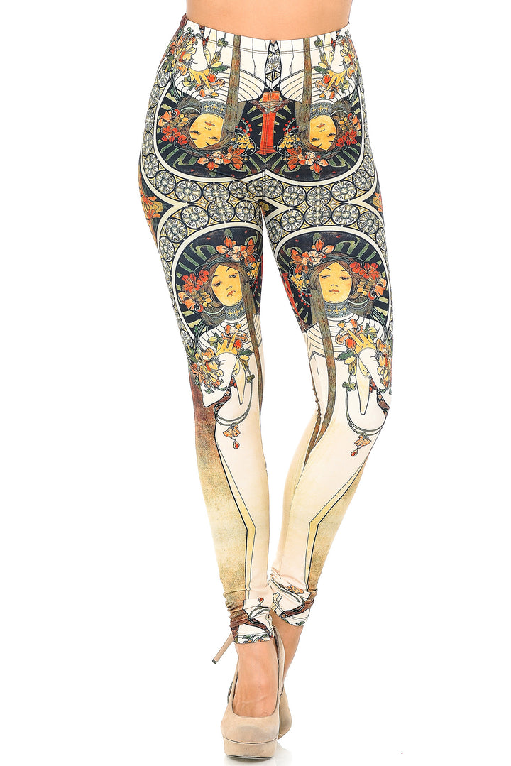 Creamy Soft Gaia Mucha Leggings - USA Fashion