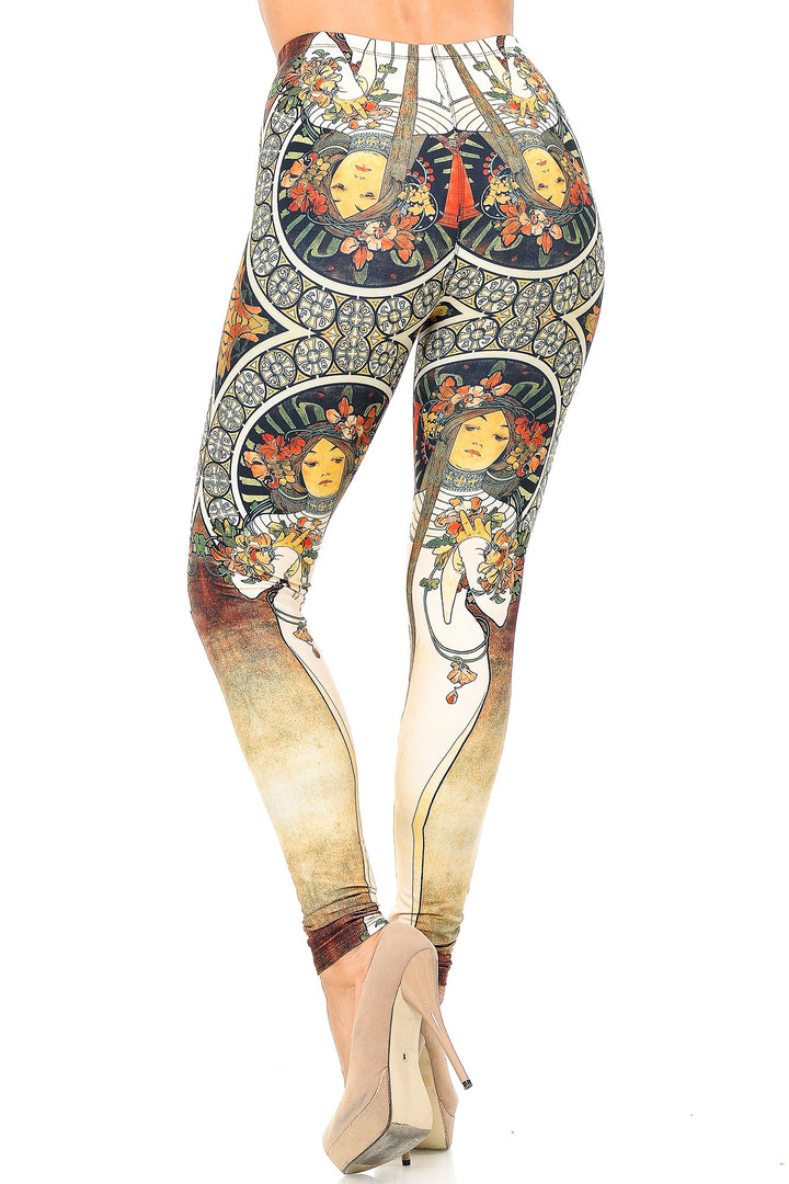 Creamy Soft Gaia Mucha Leggings - USA Fashion