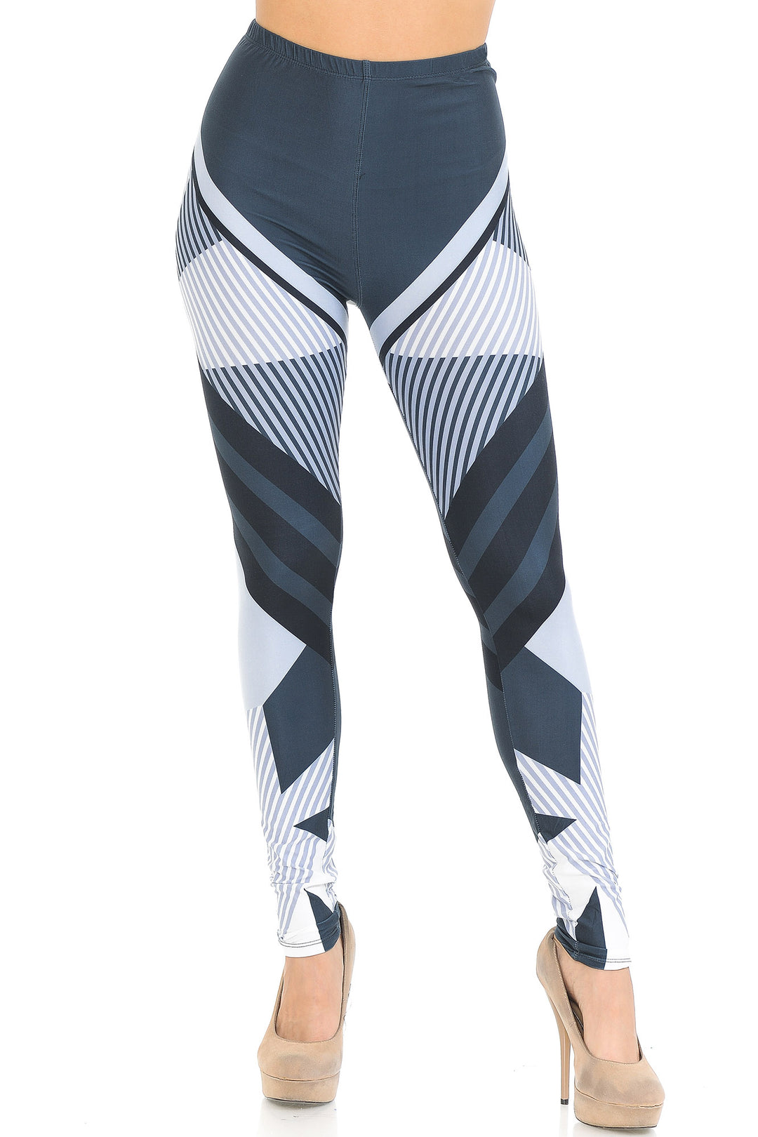 Creamy Soft Contour Angles Leggings - USA Fashion