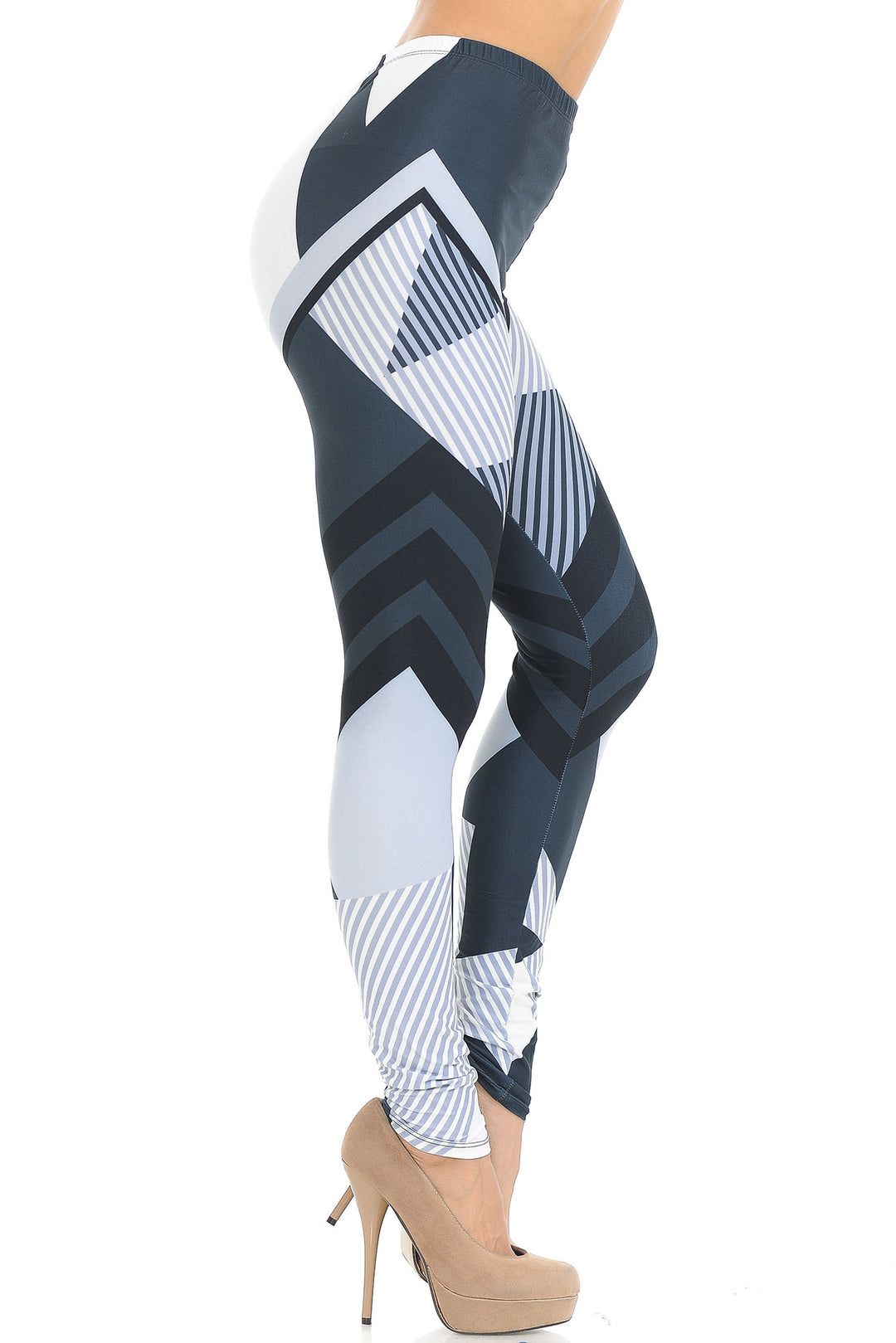 Creamy Soft Contour Angles Leggings - USA Fashion