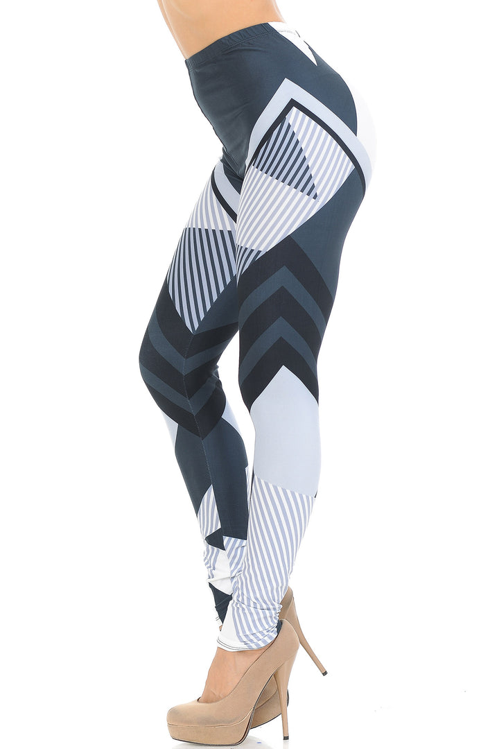 Creamy Soft Contour Angles Leggings - USA Fashion