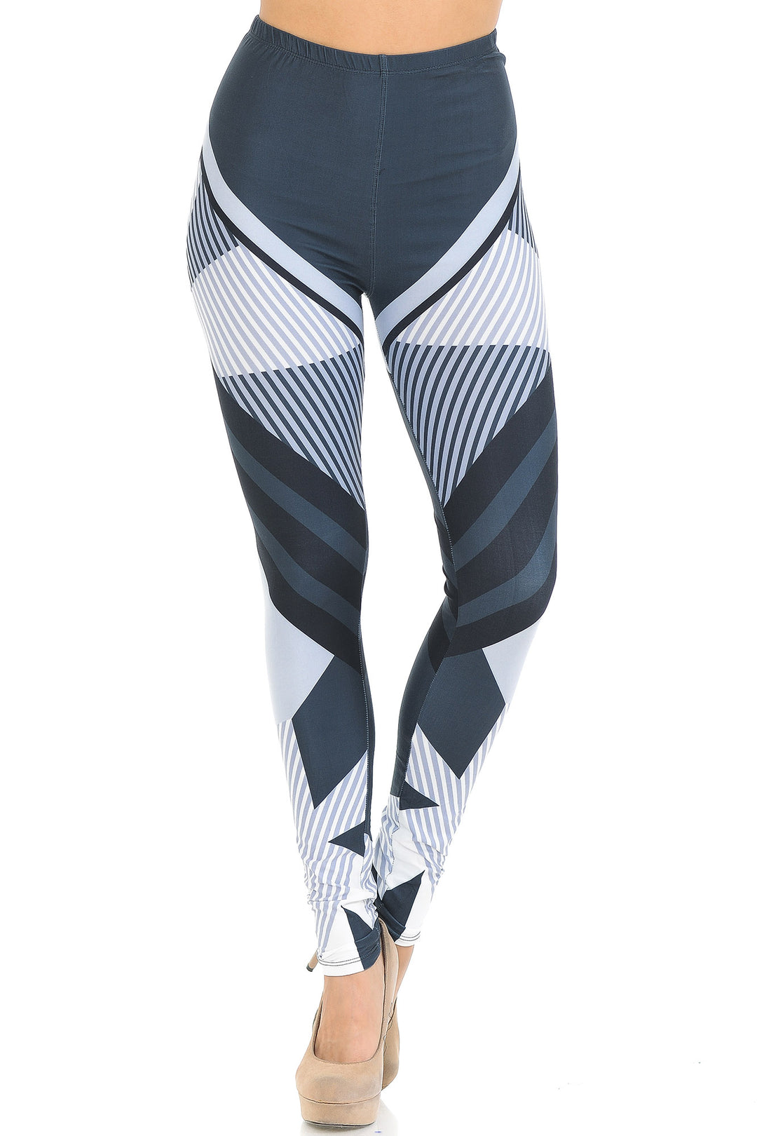 Creamy Soft Contour Angles Leggings - USA Fashion