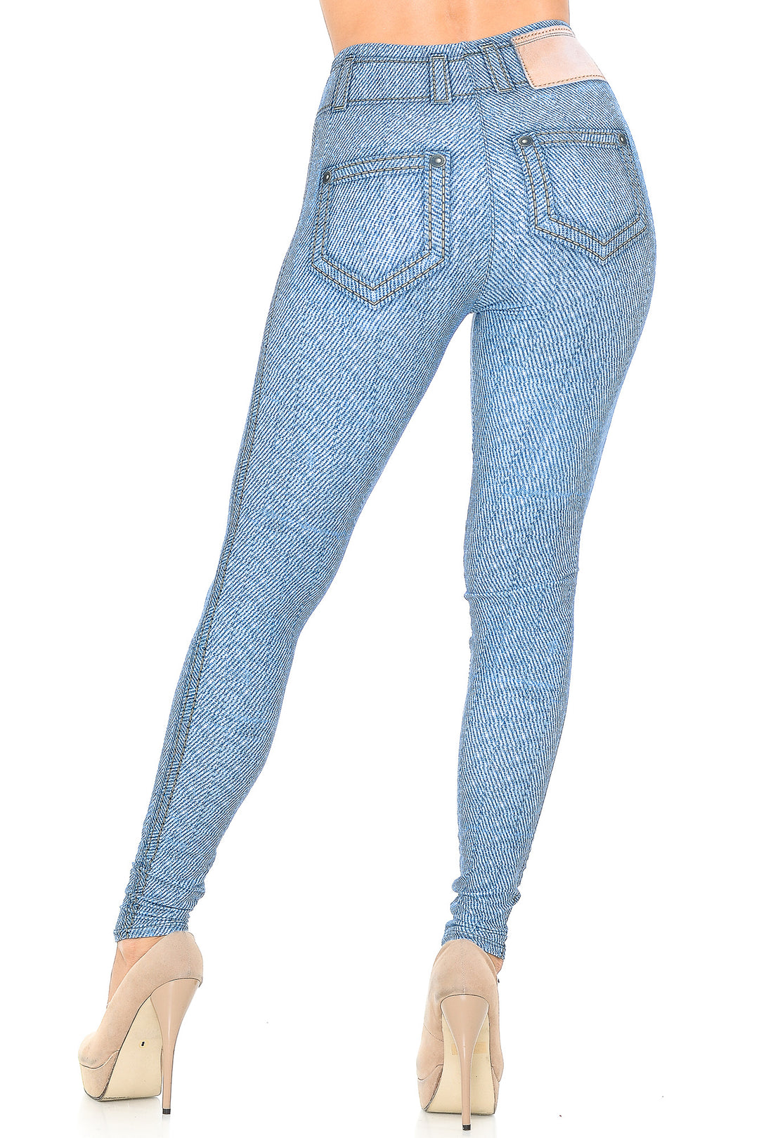 Creamy Soft Beautiful Blue Jean Leggings - USA Fashion