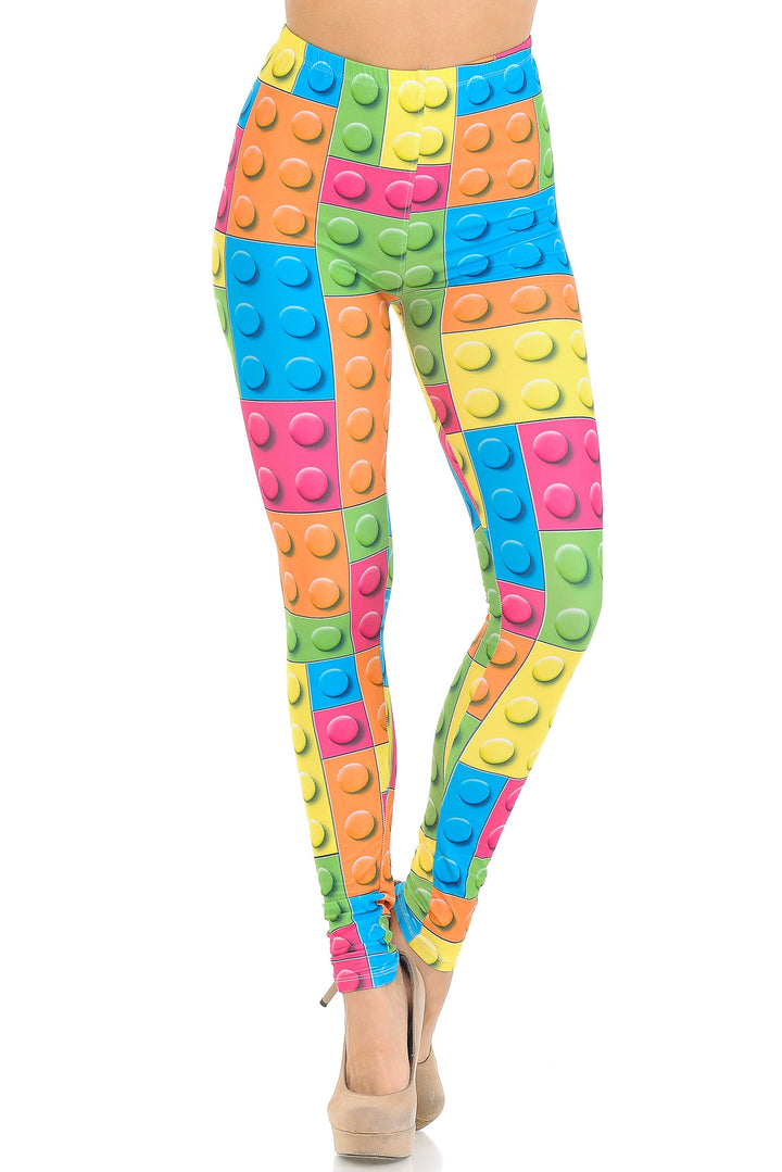 Creamy Soft Lego Leggings - USA Fashion