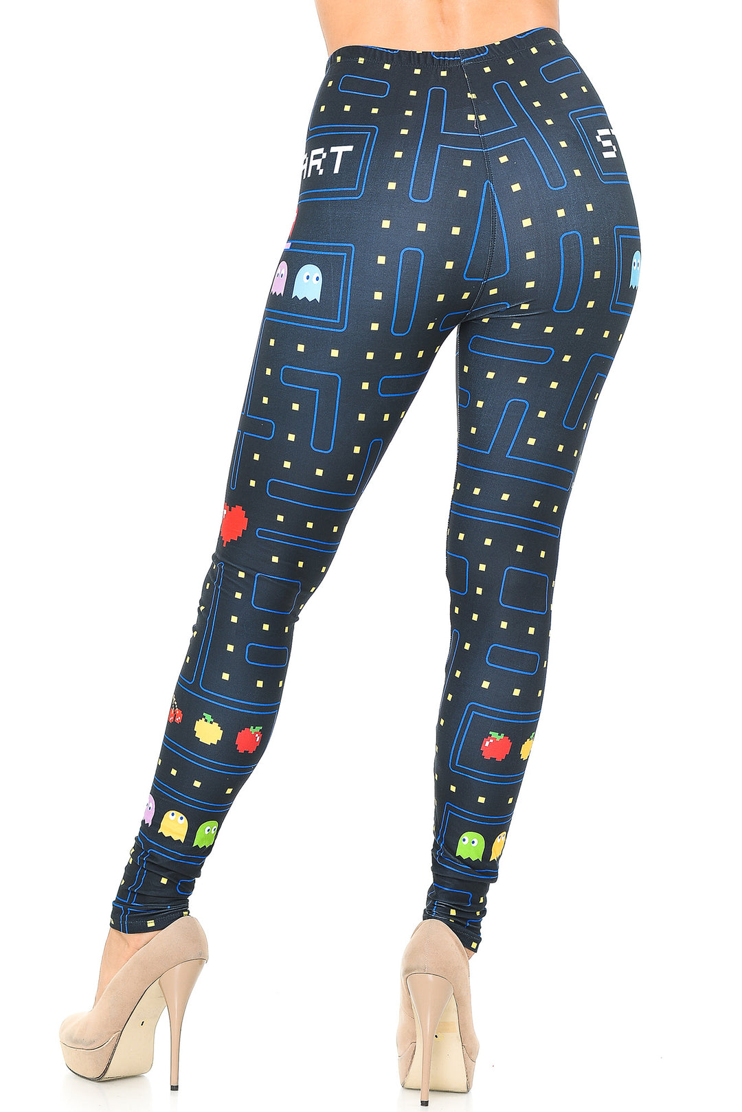 Creamy Soft Pacman Begins Leggings - USA Fashion