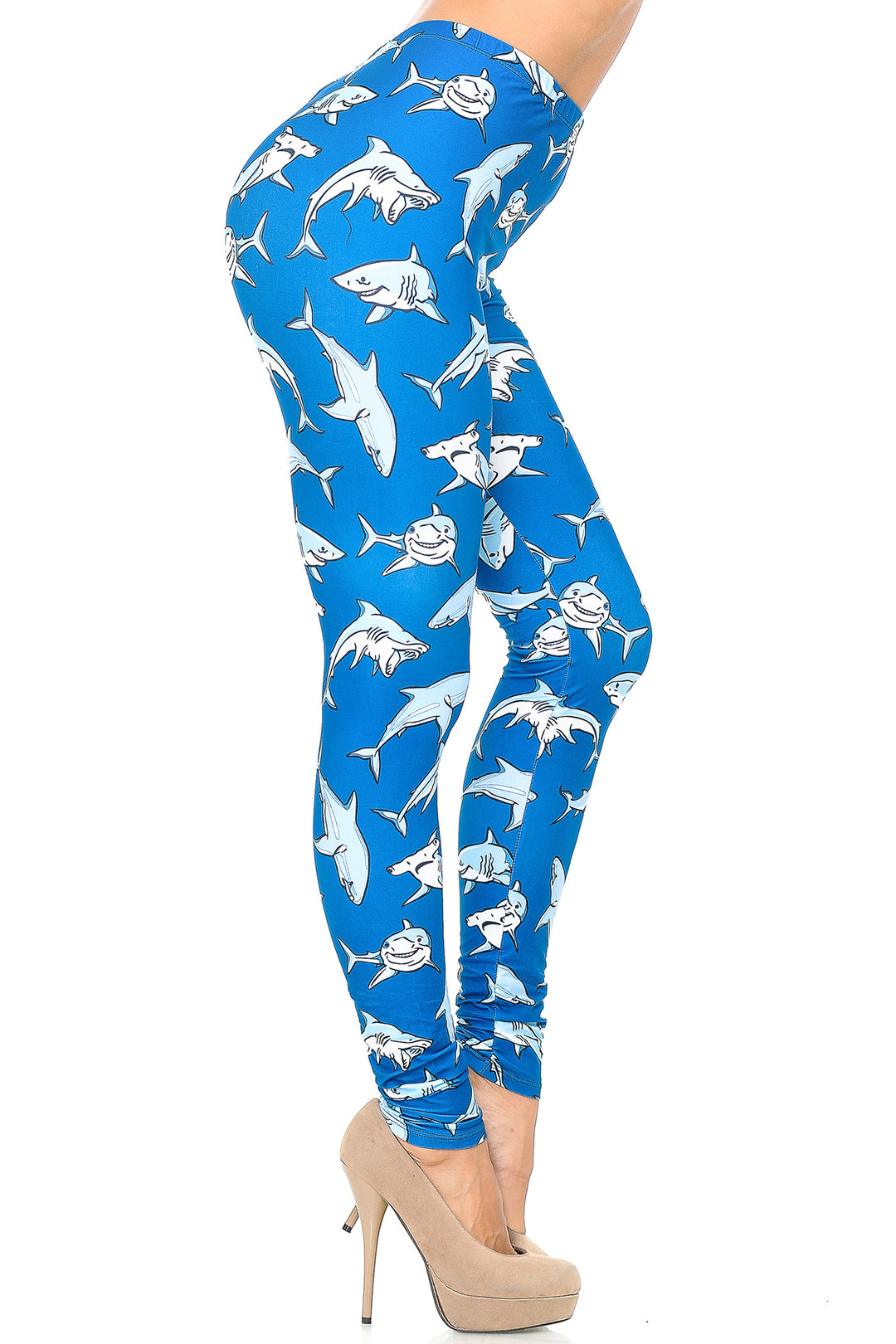 Creamy Soft Shark Leggings - USA Fashion