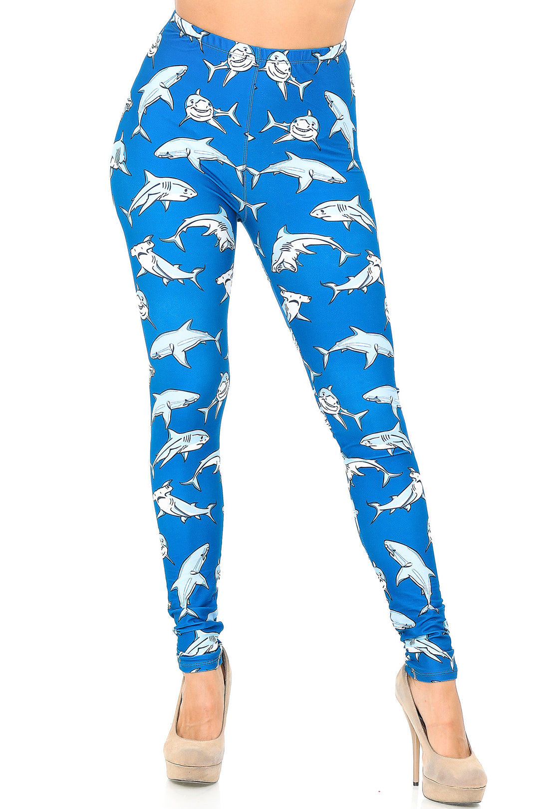 Creamy Soft Shark Leggings - USA Fashion