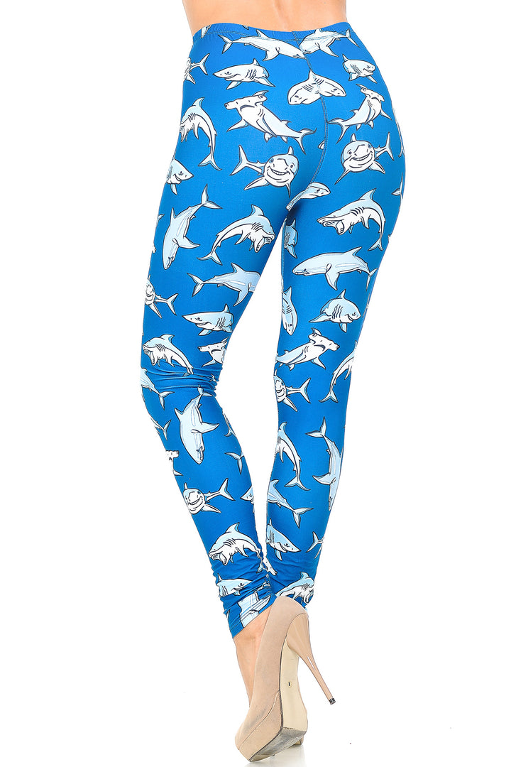 Creamy Soft Shark Leggings - USA Fashion
