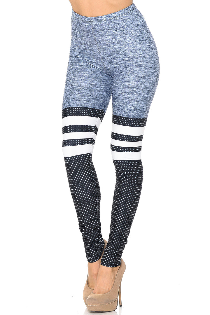 Creamy Soft Split Sport Leggings - USA Fashion