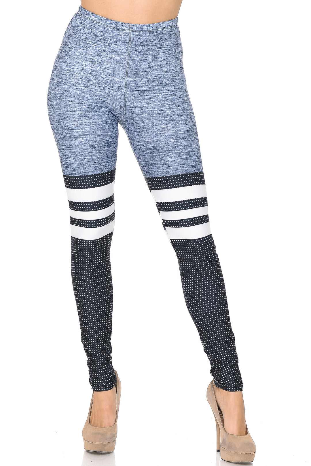 Creamy Soft Split Sport Leggings - USA Fashion