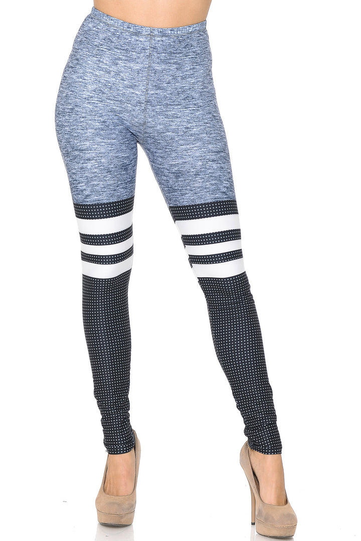 Creamy Soft Split Sport Leggings - USA Fashion