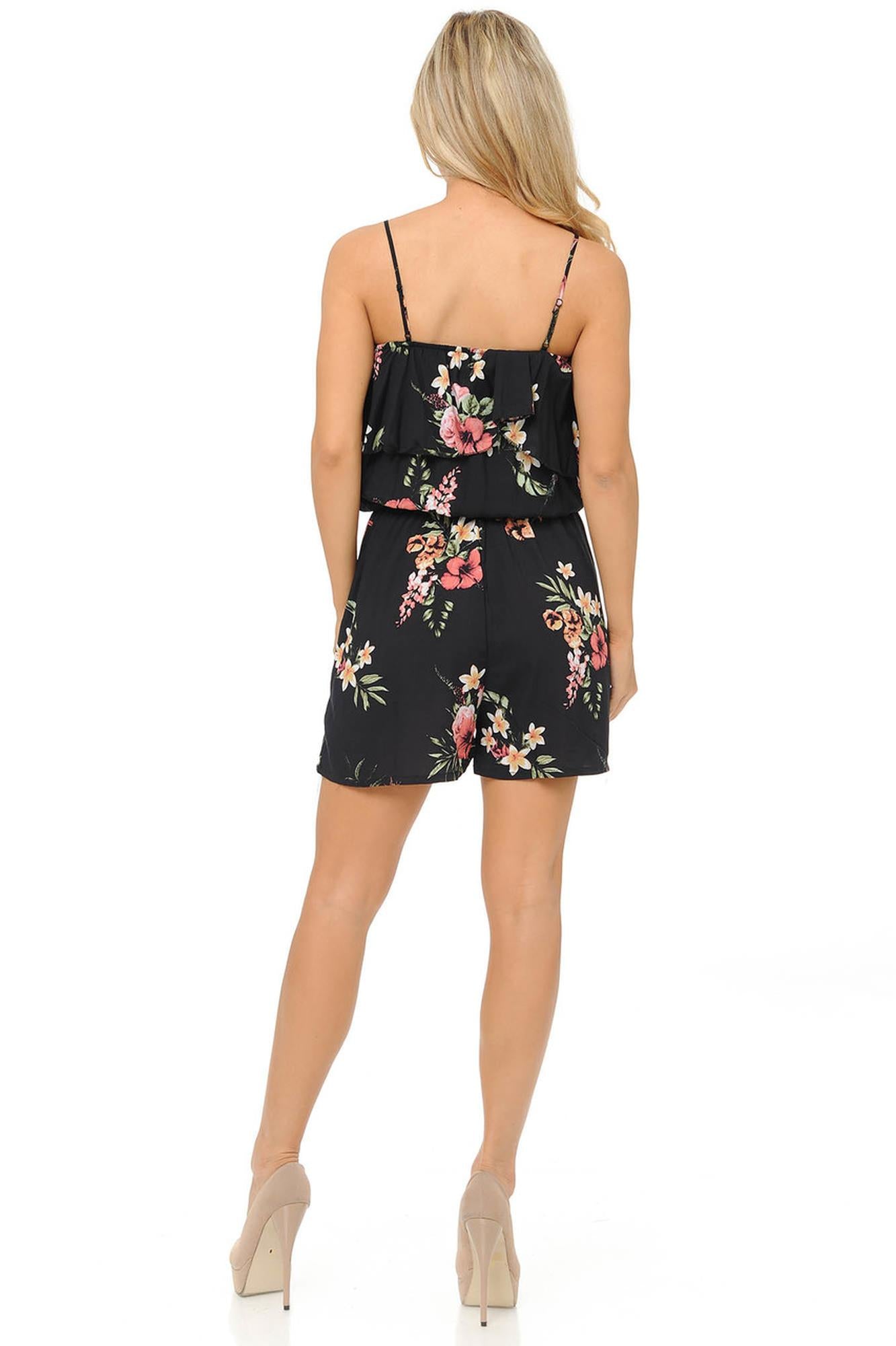 Fashion Casual Floral Bunch Summer Romper