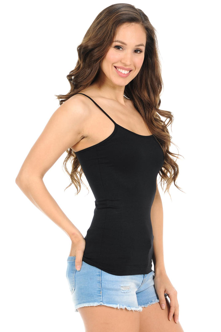 Basic Spaghetti Strap Nylon Spandex Plus Size Camisole