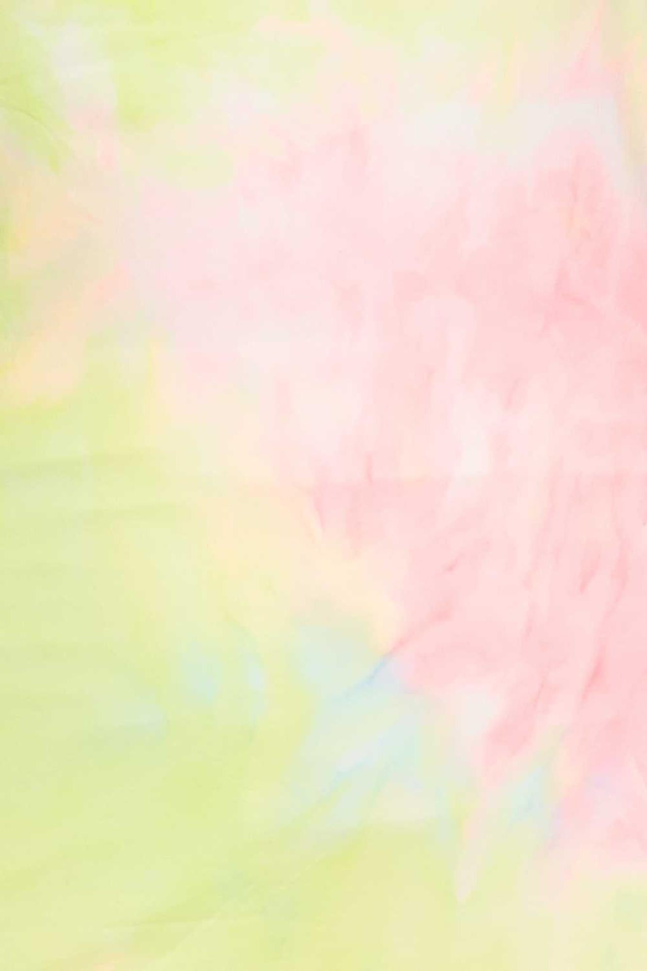 2 Piece Buttery Soft Pink and Yellow Tie Dye Biker Shorts and T-Shirt Set