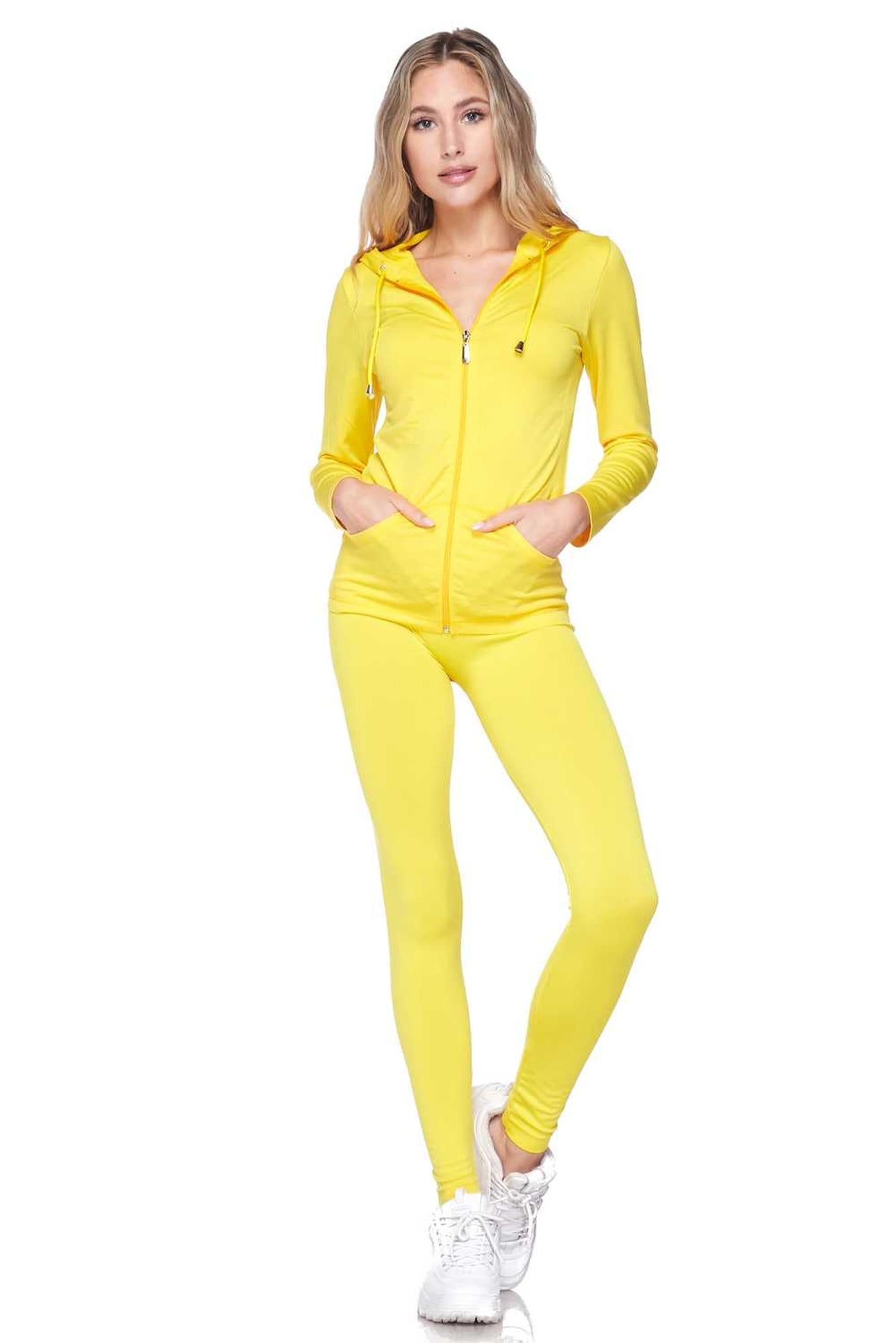 Premium Zip Up Hoodie Jacket and Legging Set
