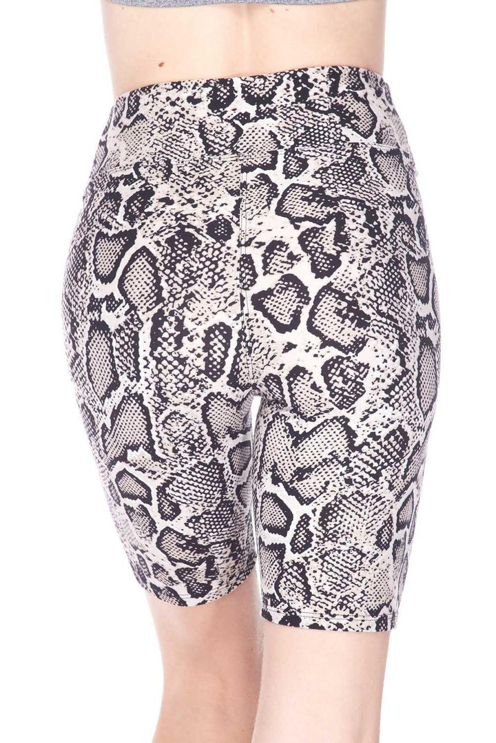 Buttery Soft Beige Boa Snakeskin Shorts