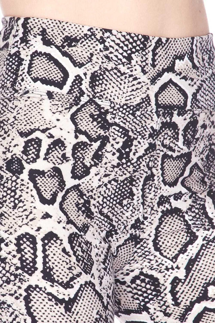 Buttery Soft Beige Boa Snakeskin Shorts
