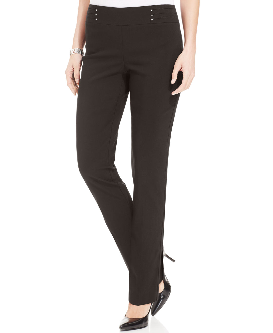 Studded Pull-On Pants, Petite & Petite Short