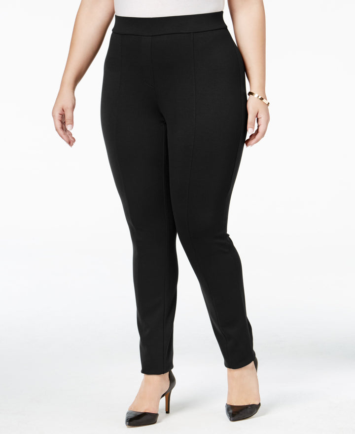 Plus Size Seamed Ponte Leggings