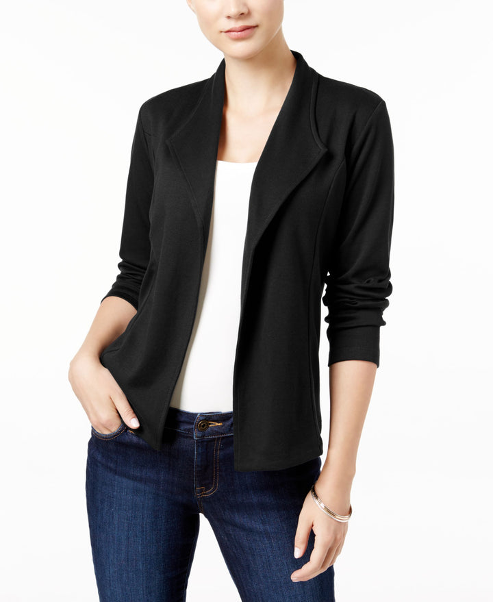Petite Draped Blazer