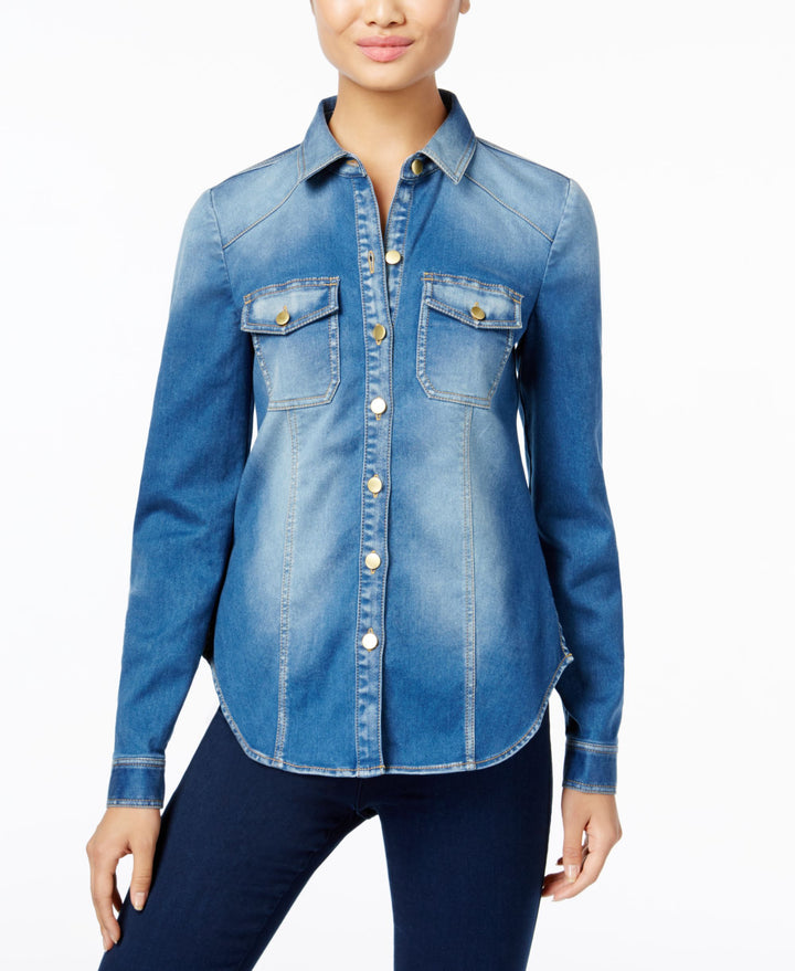 INC International Concepts Petite Denim Shirt