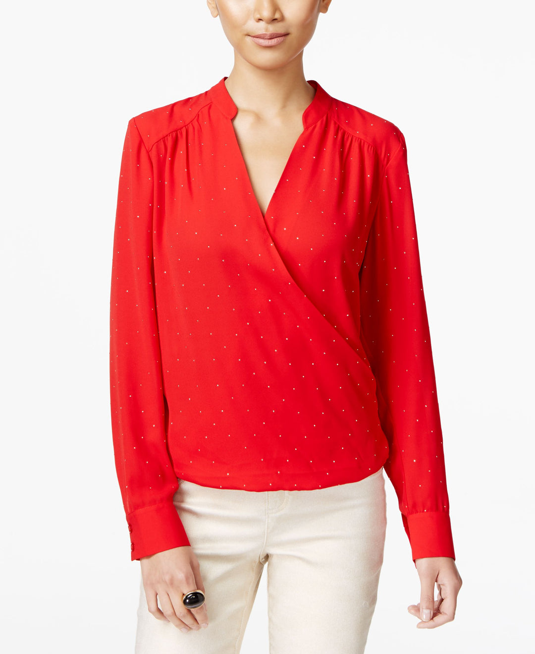 Inc International Concepts Petite Surplice Blouse
