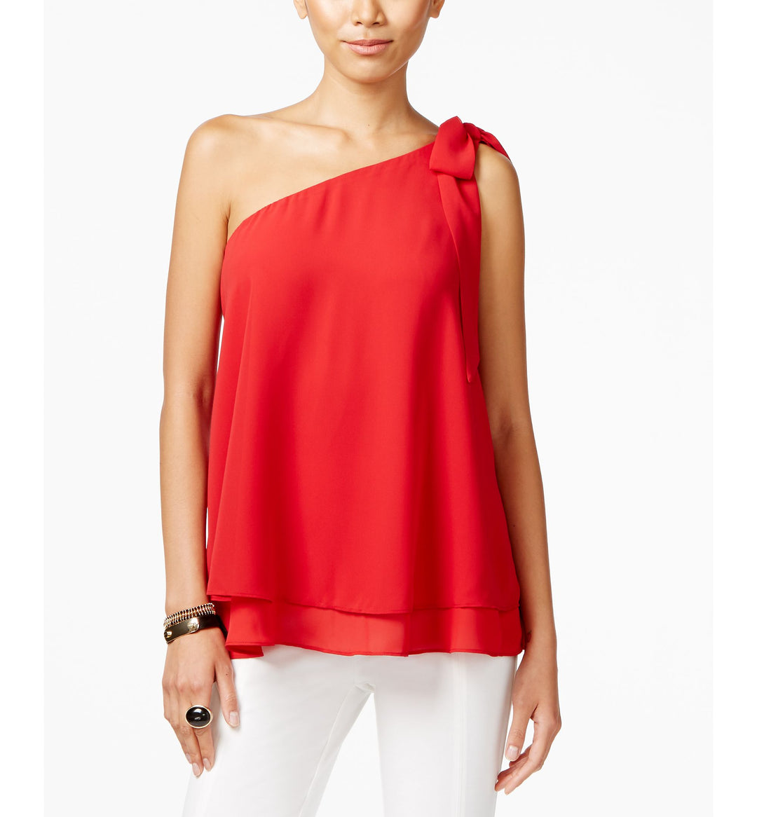 Inc International Concepts One-Shoulder Bow Blouse