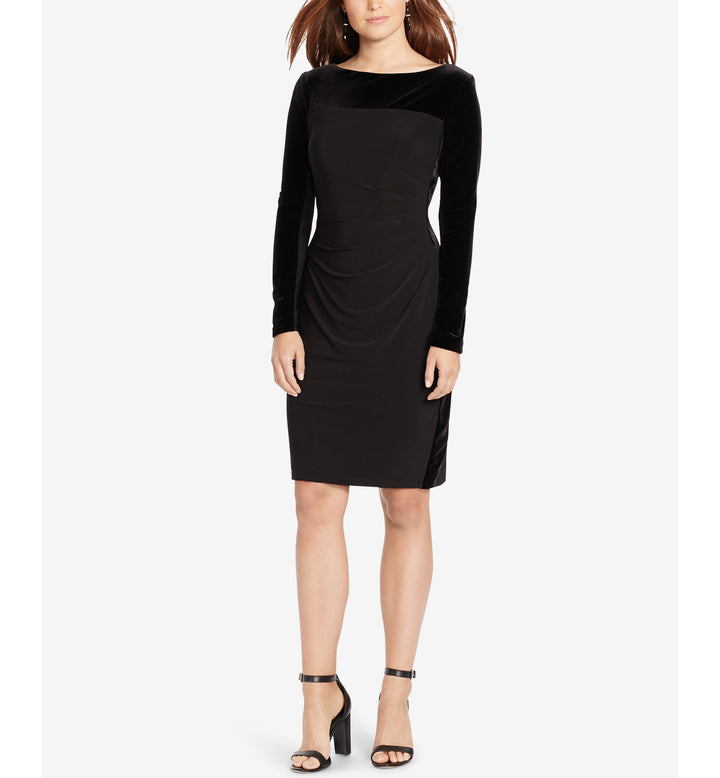 American Living Velvet Jersey Sheath Dress