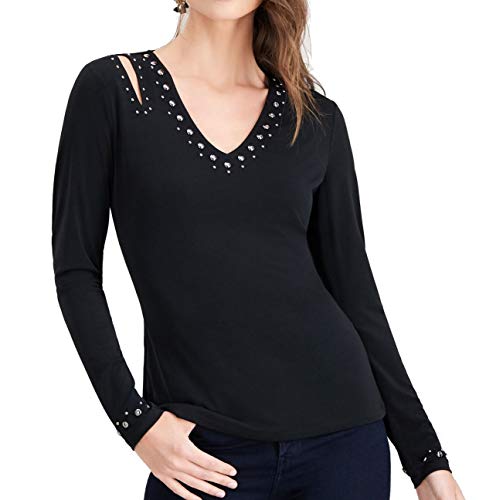 Embellished Cut Out Top