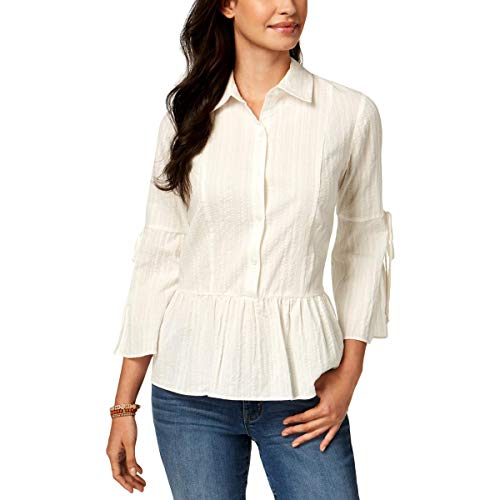 Style & Co Cotton Peplum Shirt