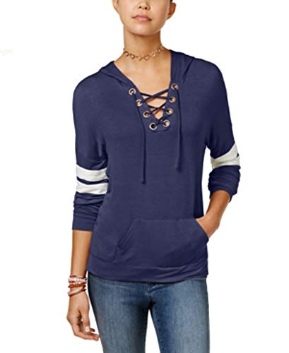 Hippie Rose Juniors Lace Up Hoodie